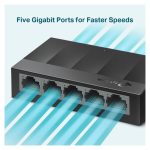 Imagen del switch TP-Link LS1005G No Administrado Gigabit Ethernet 10/100/1000 Negro