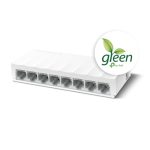 Switch no administrado Fast Ethernet 10/100 de TP-Link en color blanco, modelo LS1008