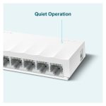 Switch no administrado Fast Ethernet 10/100 de TP-Link en color blanco, modelo LS1008