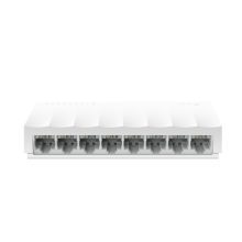 Switch no administrado Fast Ethernet 10/100 de TP-Link en color blanco, modelo LS1008