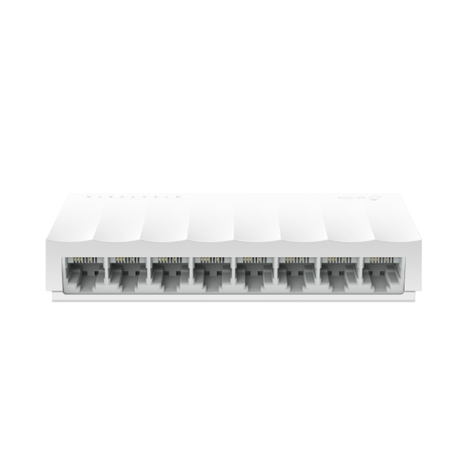 TP-Link switch no administrado Fast Ethernet 10/100 Blanco Switch no administrado Fast Ethernet 10/100 de TP-Link en color blanco, modelo LS1008