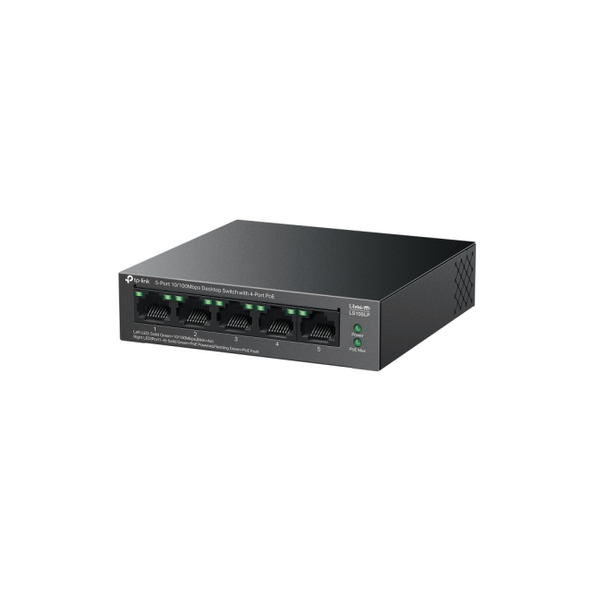 TP-Link LiteWave LS105P No administrado Fast Ethernet (10/100) Energía sobre Ethernet (PoE) Negro 3 TP-Link LiteWave LS105P uso en oficinas y hogares