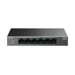 Vista del switch TP-Link LiteWave LS106LP no administrado, Fast Ethernet 10/100 con Energía sobre Ethernet (PoE), SKU LS106LP
