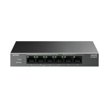 Vista del switch TP-Link LiteWave LS106LP no administrado, Fast Ethernet 10/100 con Energía sobre Ethernet (PoE), SKU LS106LP
