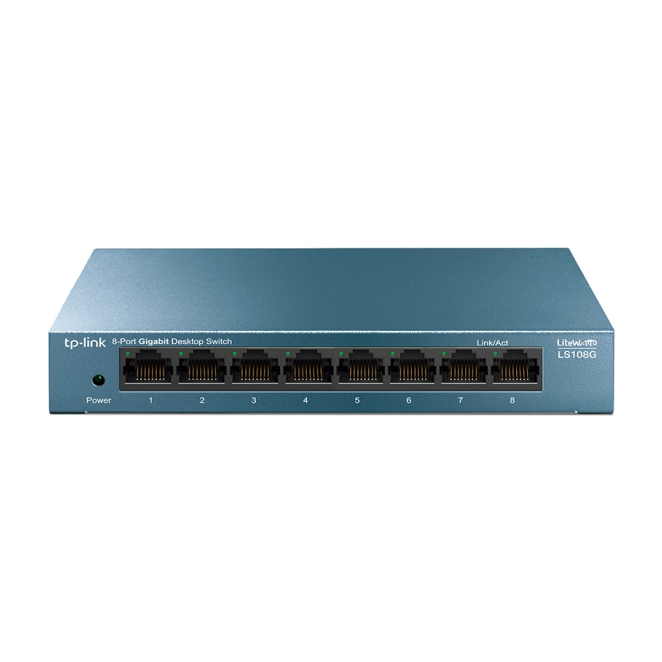 TP-Link switch no administrado Gigabit Ethernet azul TP-Link LS108G switch no administrado Gigabit Ethernet azul, SKU LS108G