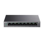 Imagen del switch TP-Link LiteWave LS108GP Gigabit Ethernet no administrado, PoE, en color negro. SKU: LS108GP