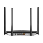 Router inalámbrico negro Mercusys modelo MB115-4G, con Ethernet rápido y banda única de 2,4 GHz. SKU: MB115-4G