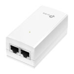 El adaptador TP-Link Omada TL-POE4818G para Gigabit Ethernet, proporciona 48 V con SKU POE4818G