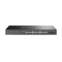 Switch TP-Link Omada SG2428LP gestionado L2/L2+ con Gigabit Ethernet, Energía sobre Ethernet (PoE), color gris.