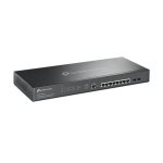 Switch gestionado TP-Link Omada SG3210XHP-M2 L2+, compatible con Ethernet 2.5G (100/1000/2500) y Energía sobre Ethernet PoE, 1U en color negro