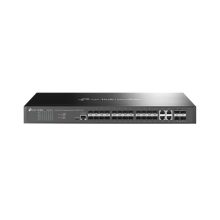 Vista del TP-Link Omada TL-SG3428XF, switch gestionado L2+ con 24 puertos de 10G, SKU SG3428XF