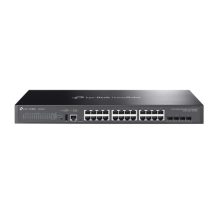 Imagen del TP-Link Omada SG5428X switch gestionado L3 con conexión Gigabit Ethernet (10/100/1000) en color negro. SKU: SG5428X.