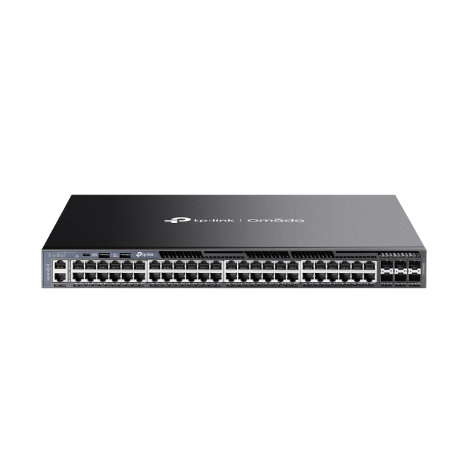 TP-Link Omada switch gestionado L3 Gigabit Ethernet 1U Negro Switch gestionado TP-Link Omada SG6654X con L3 Gigabit Ethernet (10/100/1000), tamaño 1U, color negro