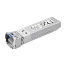 Módulo transceptor TP-Link Omada de fibra óptica con una velocidad de 10312 Mbit/s y compatible con SFP+, SKU SM5110LSA-10