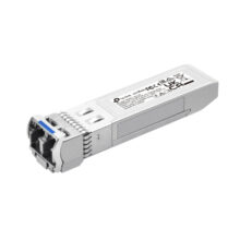 Imagen del módulo transceptor de fibra óptica TP-Link modelo SM6110-LR con capacidad de 25780 Mbit/s y tipo SFP+ de 1310 nm.