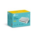 Imagen del switch no administrado TP-Link TL-SF1008D con 8 puertos Fast Ethernet 10/100 y acabado blanco, SKU: TL-SF1008D.
