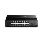 TP-Link TL-SF1016D switch Fast Ethernet (10/100) Negro con 16 puertos, SKU TL-SF1016D