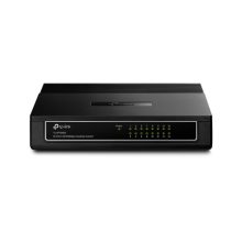 TP-Link TL-SF1016D switch Fast Ethernet (10/100) Negro con 16 puertos, SKU TL-SF1016D