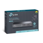 TP-Link TL-SF1016DS switch No administrado Fast Ethernet de 16 puertos, tamaño 1U, color negro, SKU TL-SF1016DS
