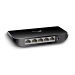 Imagen del TP-Link TL-SG1005D, un switch no administrado negro con 5 puertos Gigabit Ethernet (10/100/1000), SKU TL-SG1005D