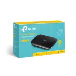 Imagen del TP-Link TL-SG1005D, un switch no administrado negro con 5 puertos Gigabit Ethernet (10/100/1000), SKU TL-SG1005D