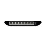 Switch no administrado TP-Link TL-SG1008D con 8 puertos Gigabit Ethernet 10/100/1000 en color negro. SKU: TL-SG1008D