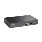 Switch de TP-Link modelo TL-SG1008MP, no administrado, Gigabit Ethernet (10/100/1000), con Energía sobre Ethernet (PoE), color negro