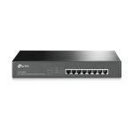 Switch de TP-Link modelo TL-SG1008MP, no administrado, Gigabit Ethernet (10/100/1000), con Energía sobre Ethernet (PoE), color negro