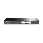 TP-Link TL-SG1016 switch no administrado con 16 puertos Gigabit Ethernet 10/100/1000 montable en rack 1U color negro. SKU TL-SG1016