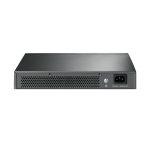 Imagen del TP-Link TL-SG1016DE, un switch gestionado L2 con 16 puertos Gigabit Ethernet (10/100/1000) en color negro