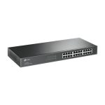 Imagen del TP-Link TL-SG1024, un switch no administrado de capa 2 con puertos Gigabit Ethernet de 10/100/1000 en color negro. SKU: TL-SG1024