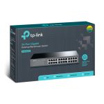 Switch TP-Link TL-SG1024D no administrado con 24 puertos Gigabit Ethernet (10/100/1000) en color gris, SKU TL-SG1024D