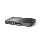 Imagen del TP-Link TL-SG105-M2, un switch no administrado con puertos Ethernet 2.5G (100/1000/2500 Mbps) en color negro. SKU: TL-SG105-M2