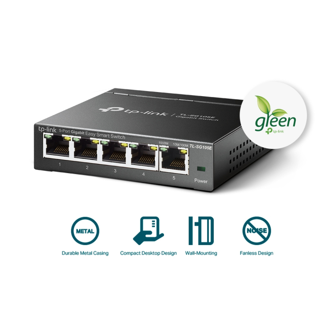 TP-Link TL-SG105E switch Gestionado L2 Gigabit Ethernet (10/100/1000) Negro 4 Experiencia de usuario del switch TL-SG105E