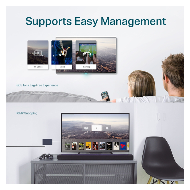 TP-Link TL-SG105E switch Gestionado L2 Gigabit Ethernet (10/100/1000) Negro 5 Razones para comprar el TP-Link TL-SG105E