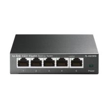 TP-Link TL-SG105S switch no administrado Gigabit Ethernet 10/100/1000 en color negro, SKU TL-SG105S