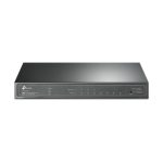 Imagen del switch gestionado TP-Link JetStream TL-SG2008P con capacidad L2/L2+, compatible con Gigabit Ethernet y PoE, color negro