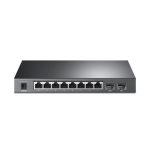 Imagen del TP-Link JetStream TL-SG2210P, un switch gestionado L2/L4 Gigabit Ethernet con energía sobre Ethernet (PoE) en color negro, SKU TL-SG2210P.