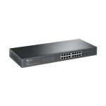 Vista frontal del switch gestionado TP-Link JetStream TL-SG2218 con soporte L2/L2+ y puertos Gigabit Ethernet, SKU TL-SG2218