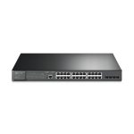 TP-Link JetStream TL-SG3428MP switch gestionado L2+ Gigabit Ethernet (10/100/1000) con tecnología PoE, 1U, color negro