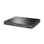 Imagen del TP-Link JetStream TL-SG3428XPP-M2 switch gestionado L2+ con soporte 2.5G Ethernet (100/1000/2500) y Energía sobre Ethernet (PoE), de color negro. SKU: TL-SG3428XPP-M2.