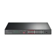 Imagen del TP-Link TL-SL1218P switch No administrado Gigabit Ethernet (10/100/1000) Energía sobre Ethernet (PoE) 1U Negro, SKU TL-SL1218P