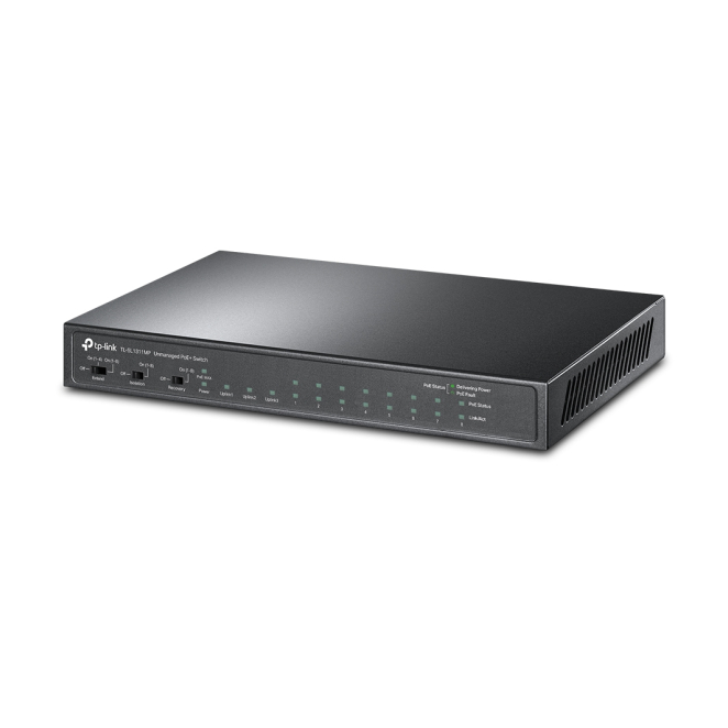 TP-Link TL-SL1311MP switch No administrado Fast Ethernet (10/100) Energía sobre Ethernet (PoE) Negro 1 TP-Link TL-SL1311MP switch No administrado