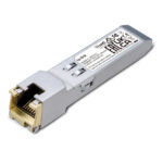 Imagen del transceptor de cobre TP-Link modelo TL-SM5310-T, capacidad de 10300 Mbit/s con conector RJ-45
