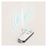 Adaptador y tarjeta de red WLAN TP-Link TL-WN722N con velocidad de 150 Mbit/s y antena de alta ganancia. SKU TL-WN722N