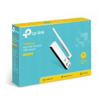 Adaptador y tarjeta de red WLAN TP-Link TL-WN722N con velocidad de 150 Mbit/s y antena de alta ganancia. SKU TL-WN722N