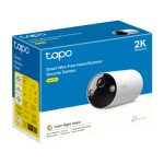 Cámara de seguridad IP TP-Link Tapo C410 con resolución de 2304 x 1296 pixeles, forma de bala para instalación en techo o pared, SKU: Tapo C410