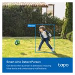 Cámara de seguridad IP TP-Link Tapo C410 con resolución de 2304 x 1296 pixeles, forma de bala para instalación en techo o pared, SKU: Tapo C410