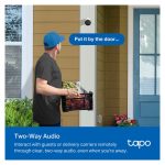 Cámara de seguridad IP TP-Link Tapo C410 con resolución de 2304 x 1296 pixeles, forma de bala para instalación en techo o pared, SKU: Tapo C410