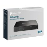 Grabador de video en red TP-Link VIGI NVR1008H-8P, color negro, 8 canales con PoE, SKU VIGI NVR1008H-8P
